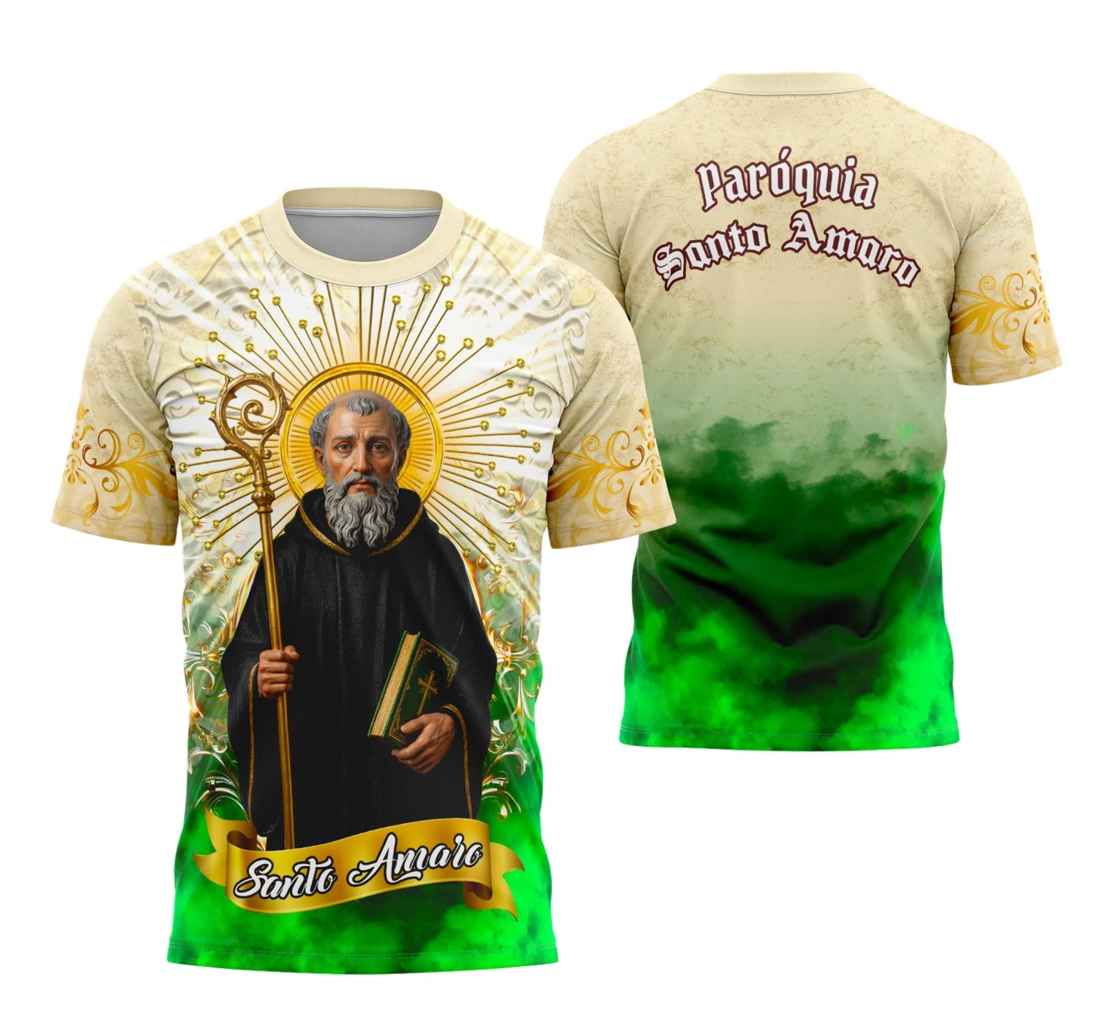 Camisa Santo Amaro Estampa Religião - Janete Artes