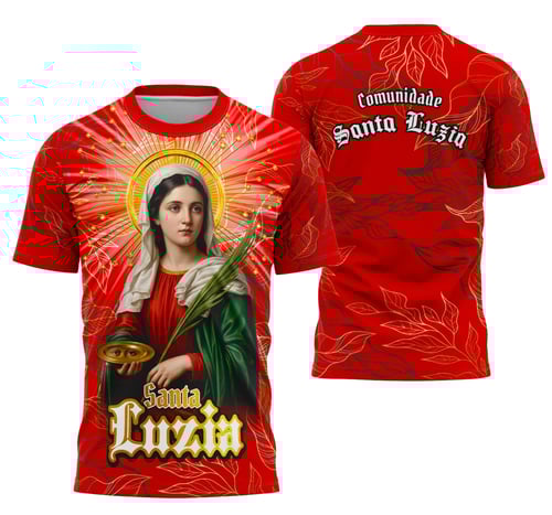Camisa Santa Luzia Católica Religião
