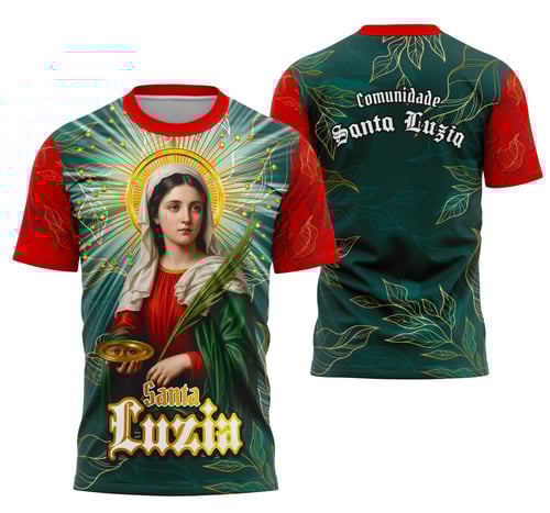 Camisa Santa Luzia Católica Religião