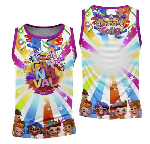 Arte Camisa Bloco Abadá Sublimação Carnaval 2026 - Modelo 06