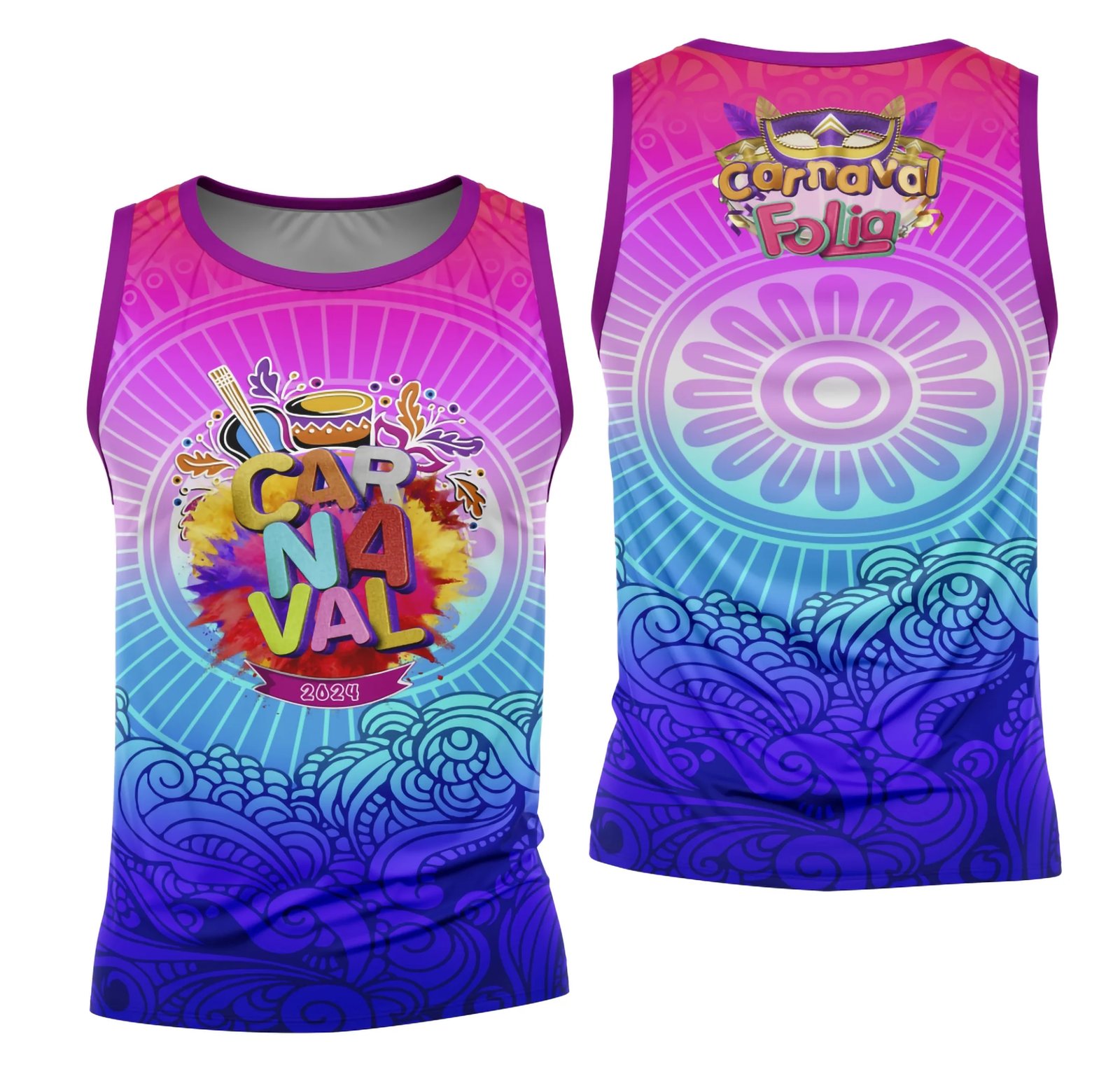 Arte Camisa Bloco Abadá Sublimação Carnaval 2026 - Modelo 08