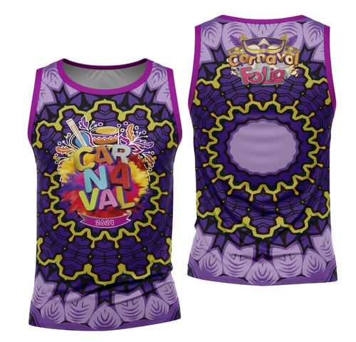 Arte Camisa Bloco Abadá Sublimação Carnaval 2026 - Modelo 102