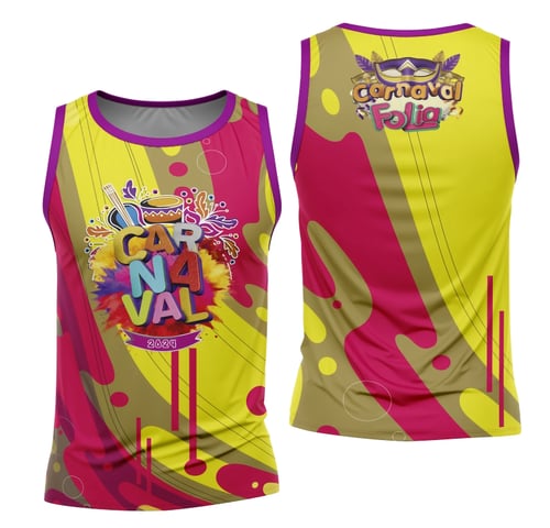 Arte Camisa Bloco Abadá Sublimação Carnaval 2026 - Modelo 103