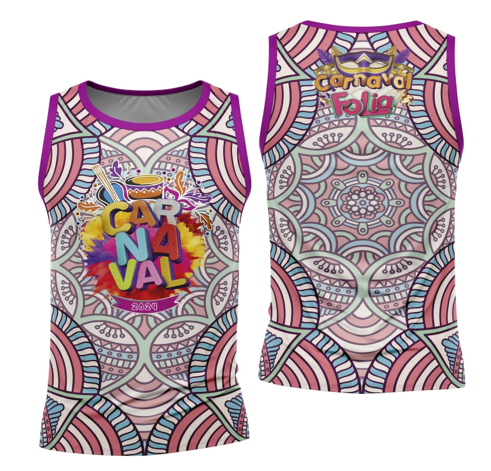 Arte Camisa Bloco Abadá Sublimação Carnaval 2026 - Modelo 104