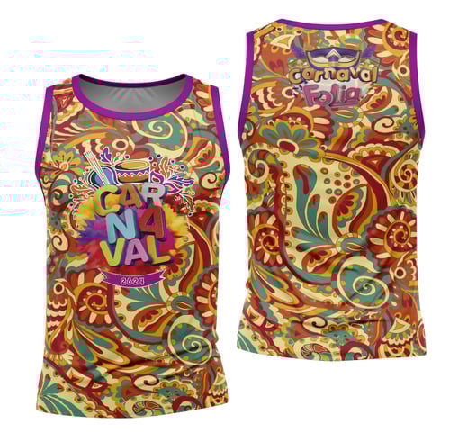 Arte Camisa Bloco Abadá Sublimação Carnaval 2026 - Modelo 107