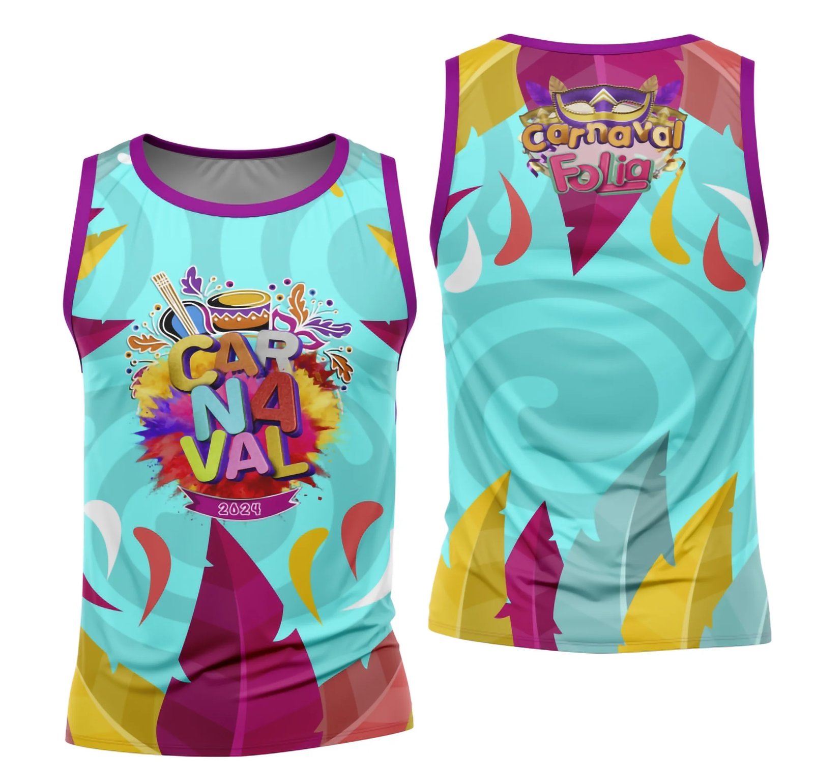 Arte Camisa Bloco Abadá Sublimação Carnaval 2026 - Modelo 109