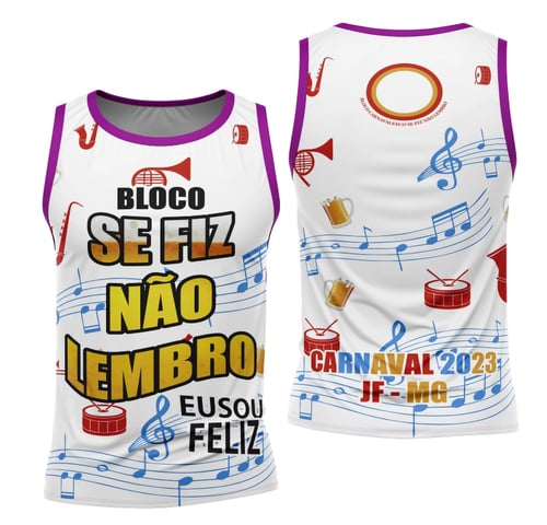 Arte Camisa Bloco Abadá Sublimação Carnaval 2026 - Modelo 114
