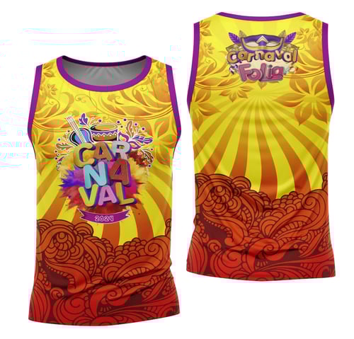 Arte Camisa Bloco Abadá Sublimação Carnaval 2026 - Modelo 12