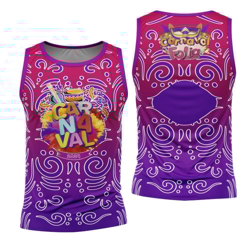 Arte Camisa Bloco Abadá Sublimação Carnaval 2026 - Modelo 120