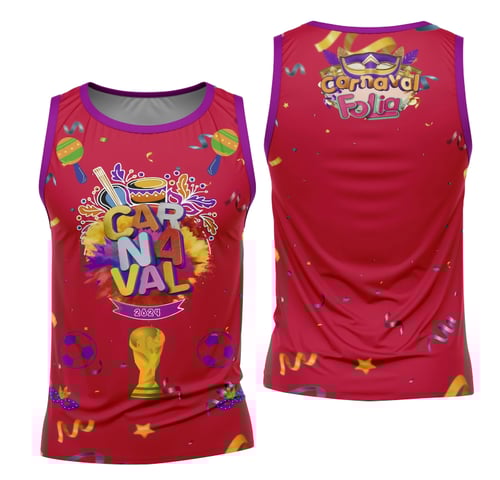 Arte Camisa Bloco Abadá Sublimação Carnaval 2026 - Modelo 121