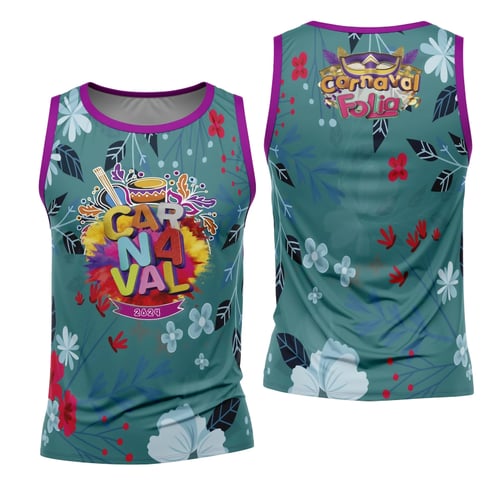 Arte Camisa Bloco Abadá Sublimação Carnaval 2026 - Modelo 122