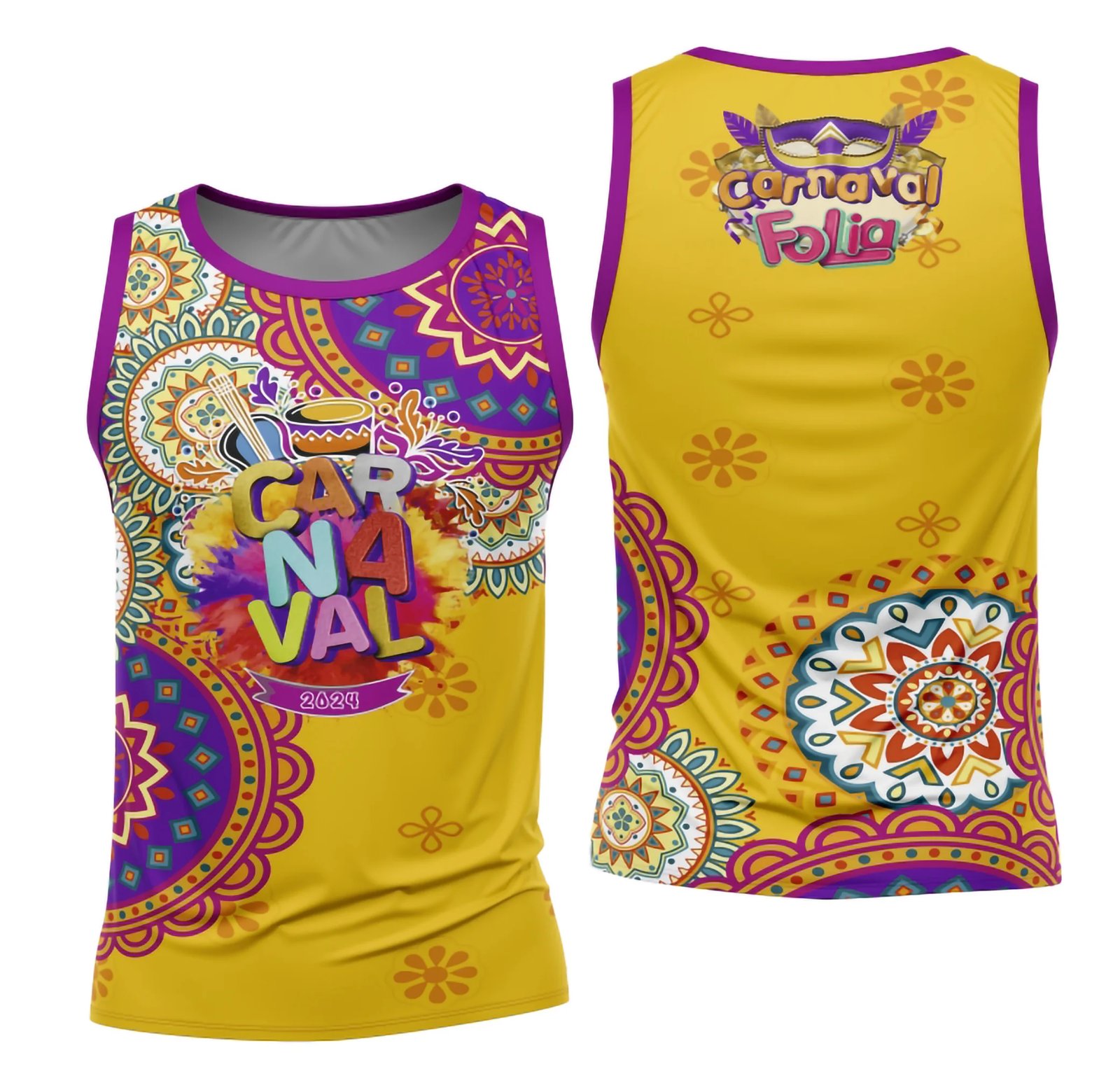 Arte Camisa Bloco Abadá Sublimação Carnaval 2026 - Modelo 125