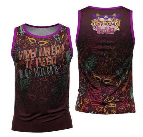 Arte Camisa Bloco Abadá Sublimação Carnaval 2026 - Modelo 134