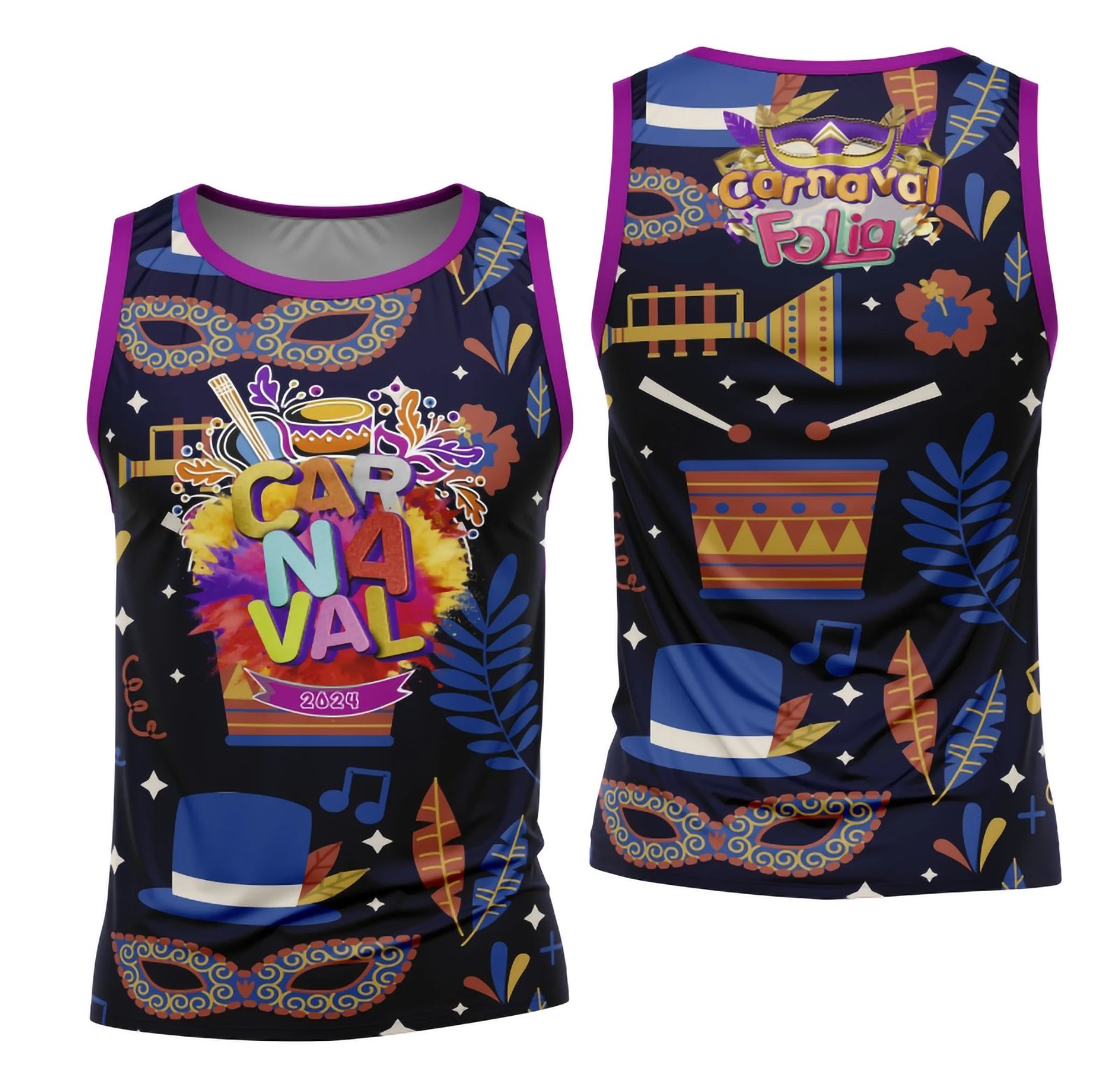 Arte Camisa Bloco Abadá Sublimação Carnaval 2026 - Modelo 138