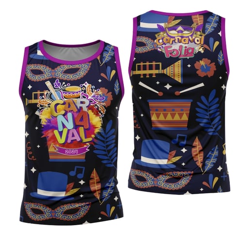 Arte Camisa Bloco Abadá Sublimação Carnaval 2026 - Modelo 138