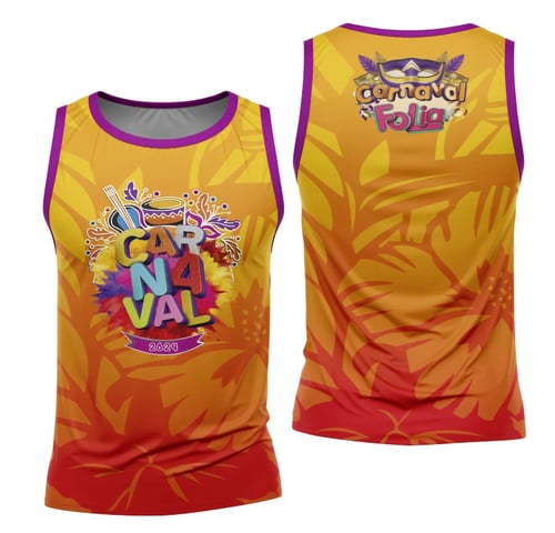 Arte Camisa Bloco Abadá Sublimação Carnaval 2026 - Modelo 139