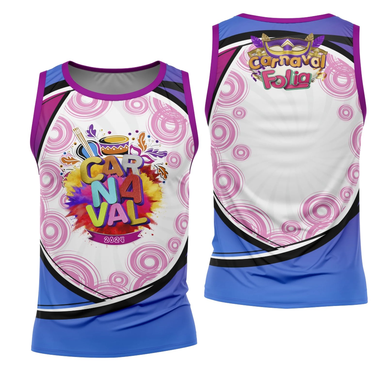 Arte Camisa Bloco Abadá Sublimação Carnaval 2026 - Modelo 14