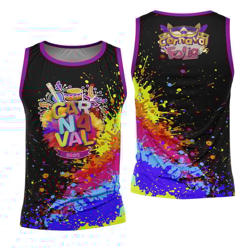 Arte Camisa Bloco Abadá Sublimação Carnaval 2026 - Modelo 142