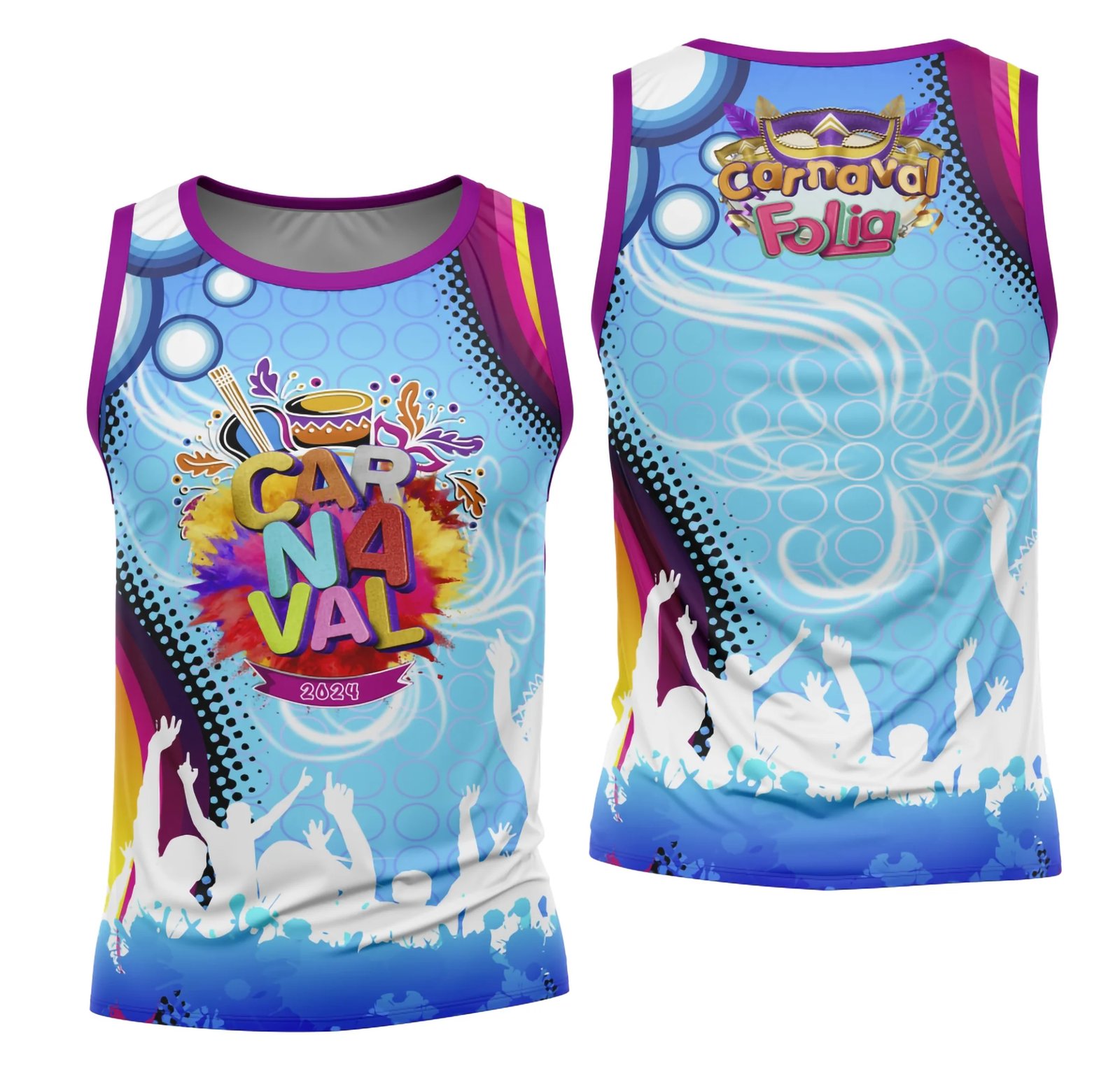 Arte Camisa Bloco Abadá Sublimação Carnaval 2026 - Modelo 15