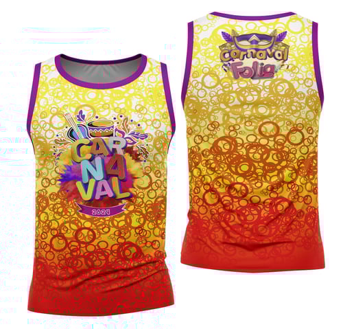 Arte Camisa Bloco Abadá Sublimação Carnaval 2026 - Modelo 19