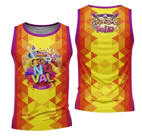 Arte Camisa Bloco Abadá Sublimação Carnaval 2026 - Modelo 22