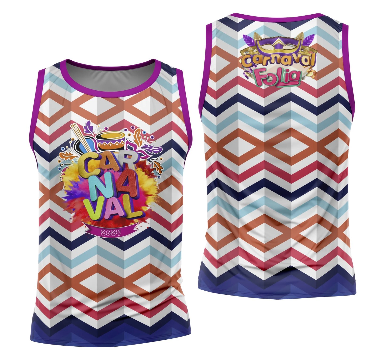Arte Camisa Bloco Abadá Sublimação Carnaval 2026 - Modelo 24