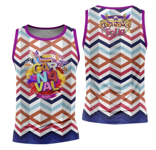 Arte Camisa Bloco Abadá Sublimação Carnaval 2026 - Modelo 24