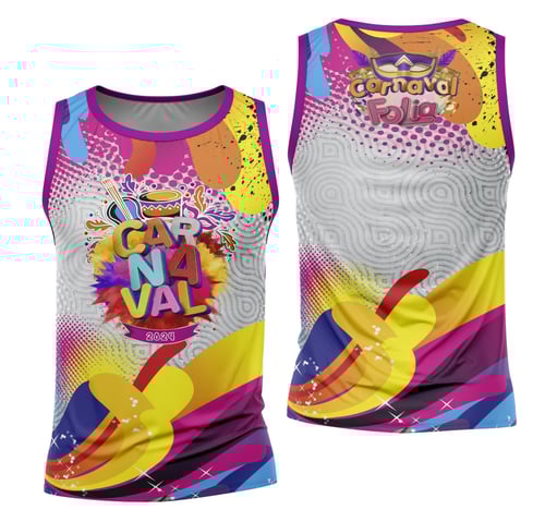 Arte Camisa Bloco Abadá Sublimação Carnaval 2026 - Modelo 24