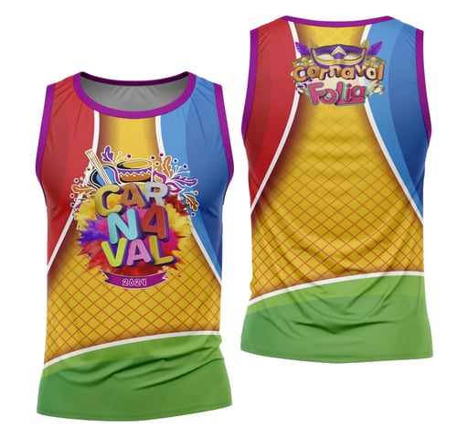 Arte Camisa Bloco Abadá Sublimação Carnaval 2026 - Modelo 28