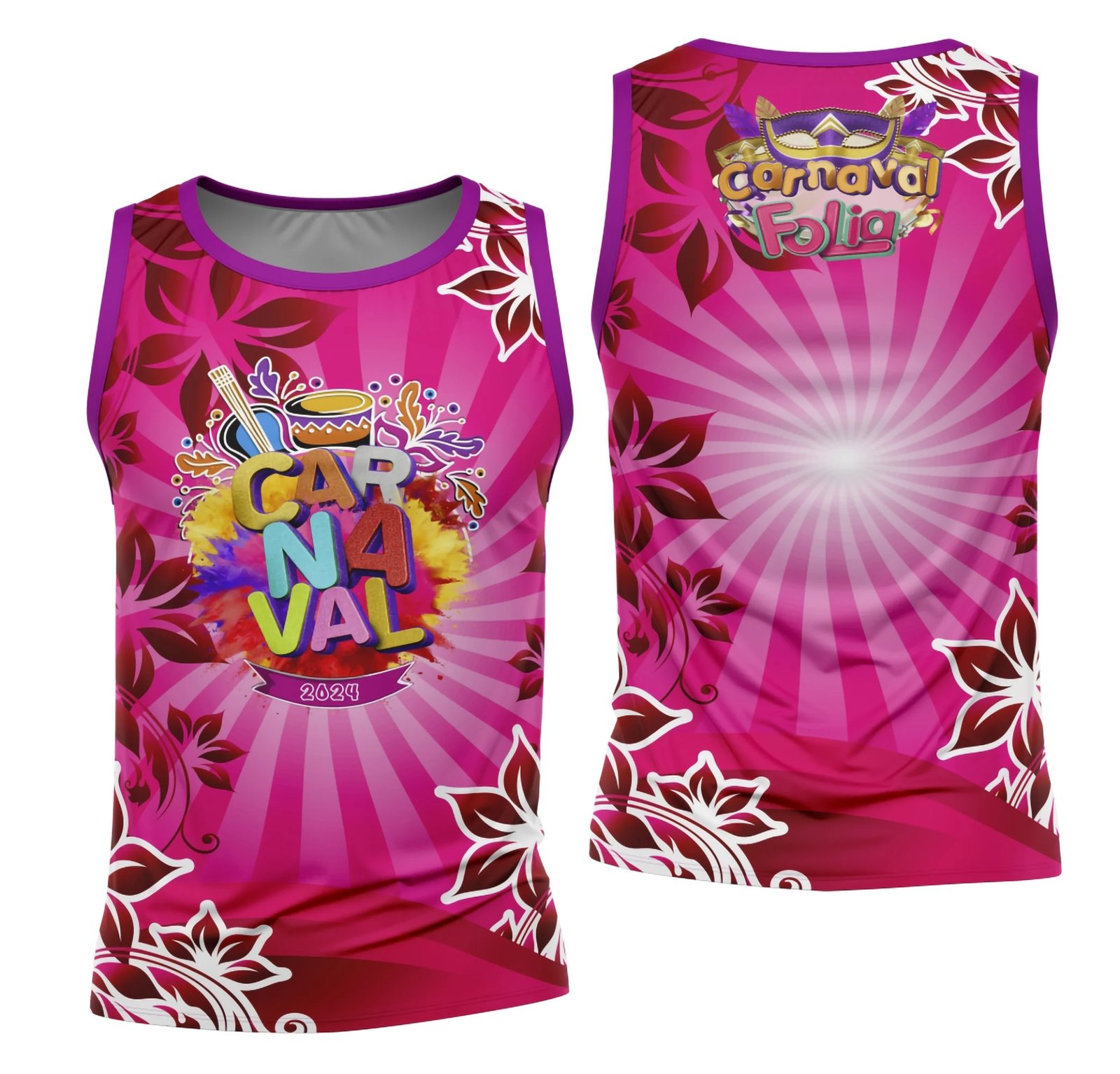 Arte Camisa Bloco Abadá Sublimação Carnaval 2026 - Modelo 42