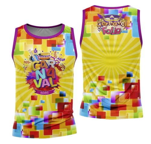 Arte Camisa Bloco Abadá Sublimação Carnaval 2026 - Modelo 44