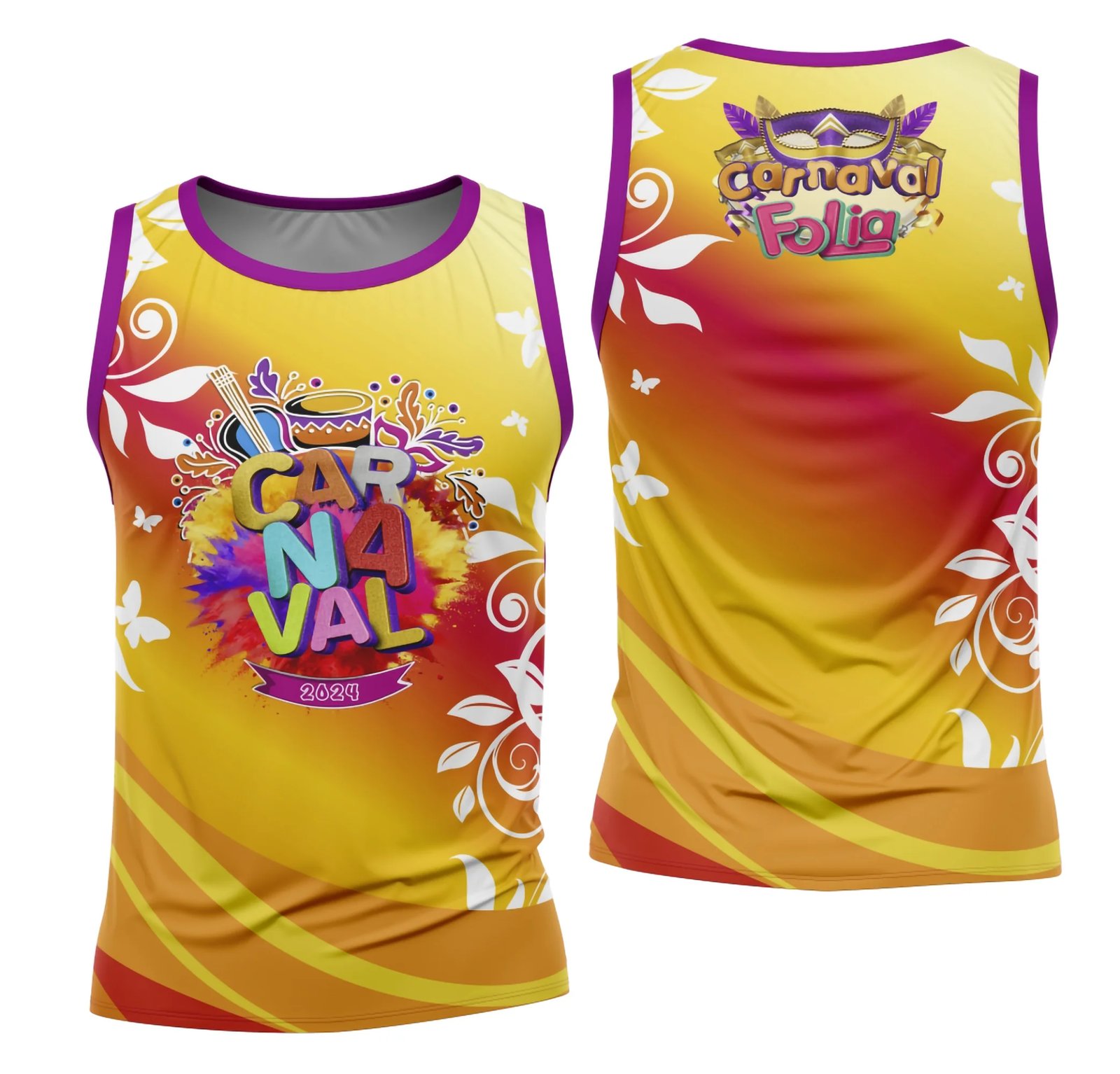 Arte Camisa Bloco Abadá Sublimação Carnaval 2026 - Modelo 45