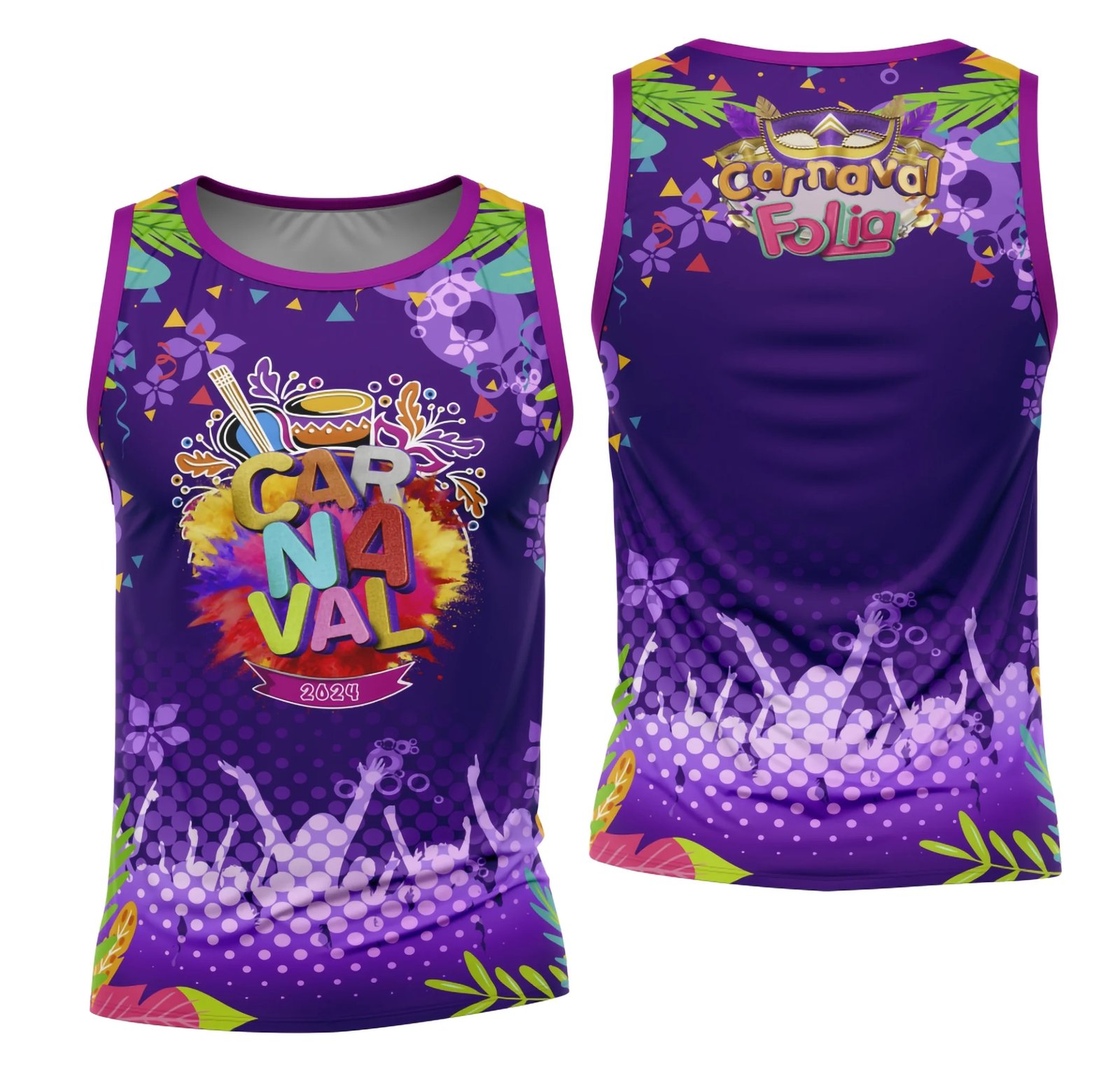 Arte Camisa Bloco Abadá Sublimação Carnaval 2026 - Modelo 47