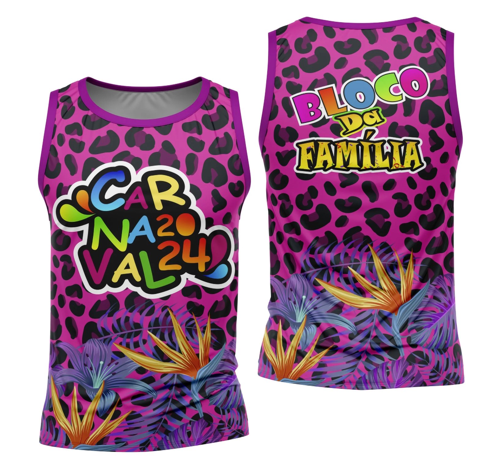 Arte Camisa Bloco Abadá Sublimação Carnaval 2026 - Modelo 51