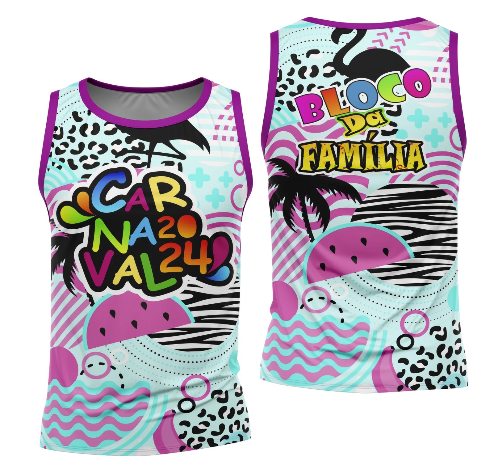 Arte Camisa Bloco Abadá Sublimação Carnaval 2026 - Modelo 52