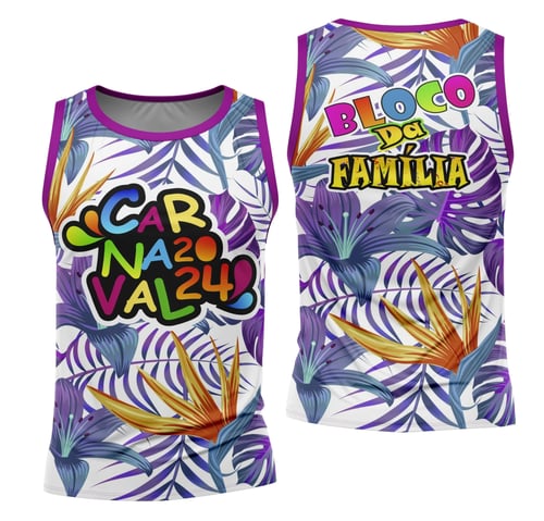 Arte Camisa Bloco Abadá Sublimação Carnaval 2026 - Modelo 58