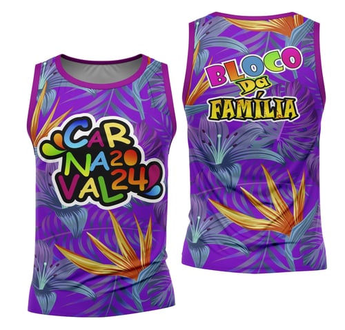 Arte Camisa Bloco Abadá Sublimação Carnaval 2026 - Modelo 59