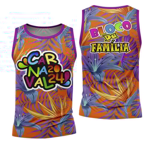 Arte Camisa Bloco Abadá Sublimação Carnaval 2026 - Modelo 60