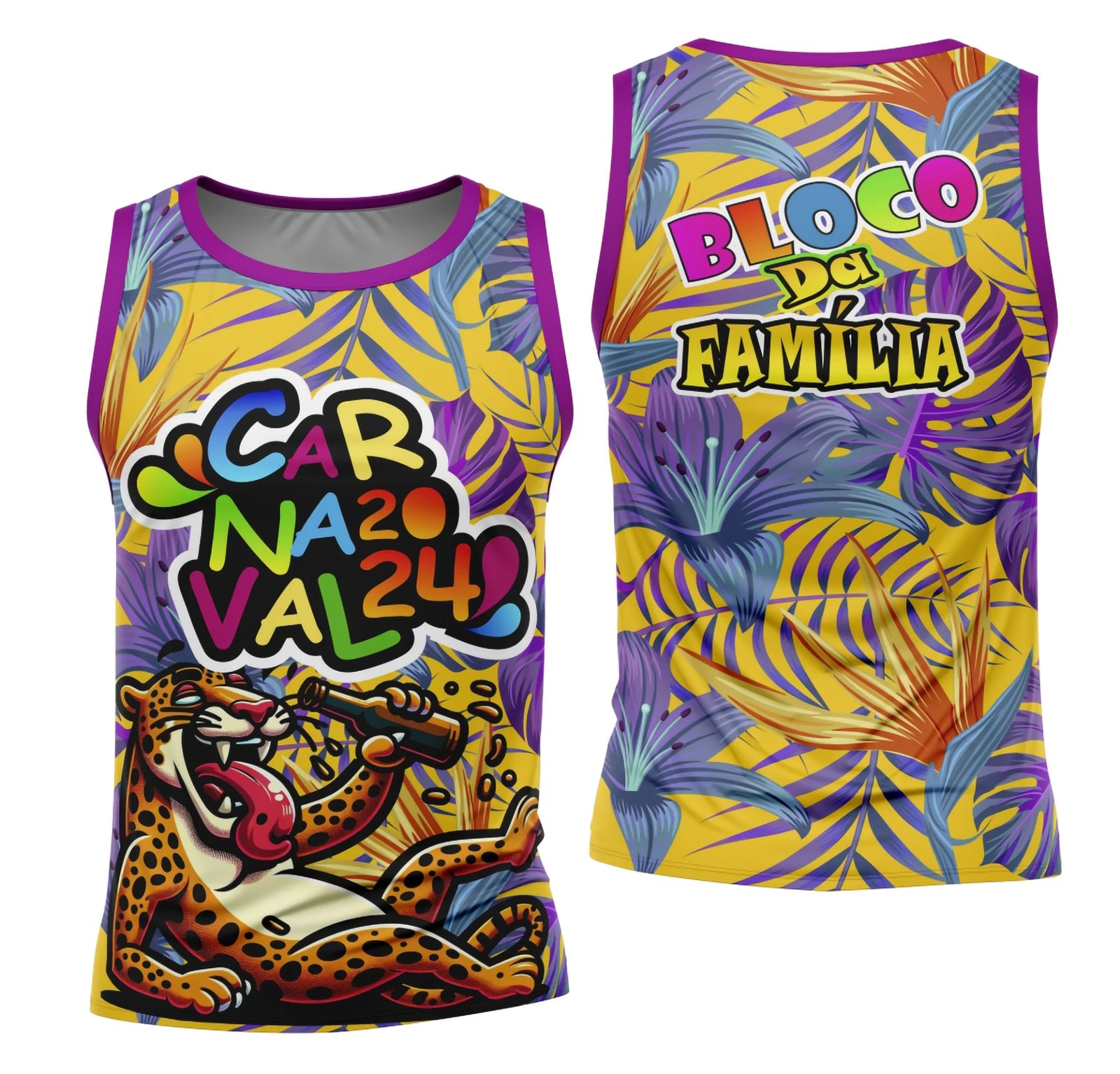 Arte Camisa Bloco Abadá Sublimação Carnaval 2026 - Modelo 68