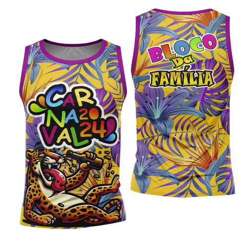 Arte Camisa Bloco Abadá Sublimação Carnaval 2026 - Modelo 68