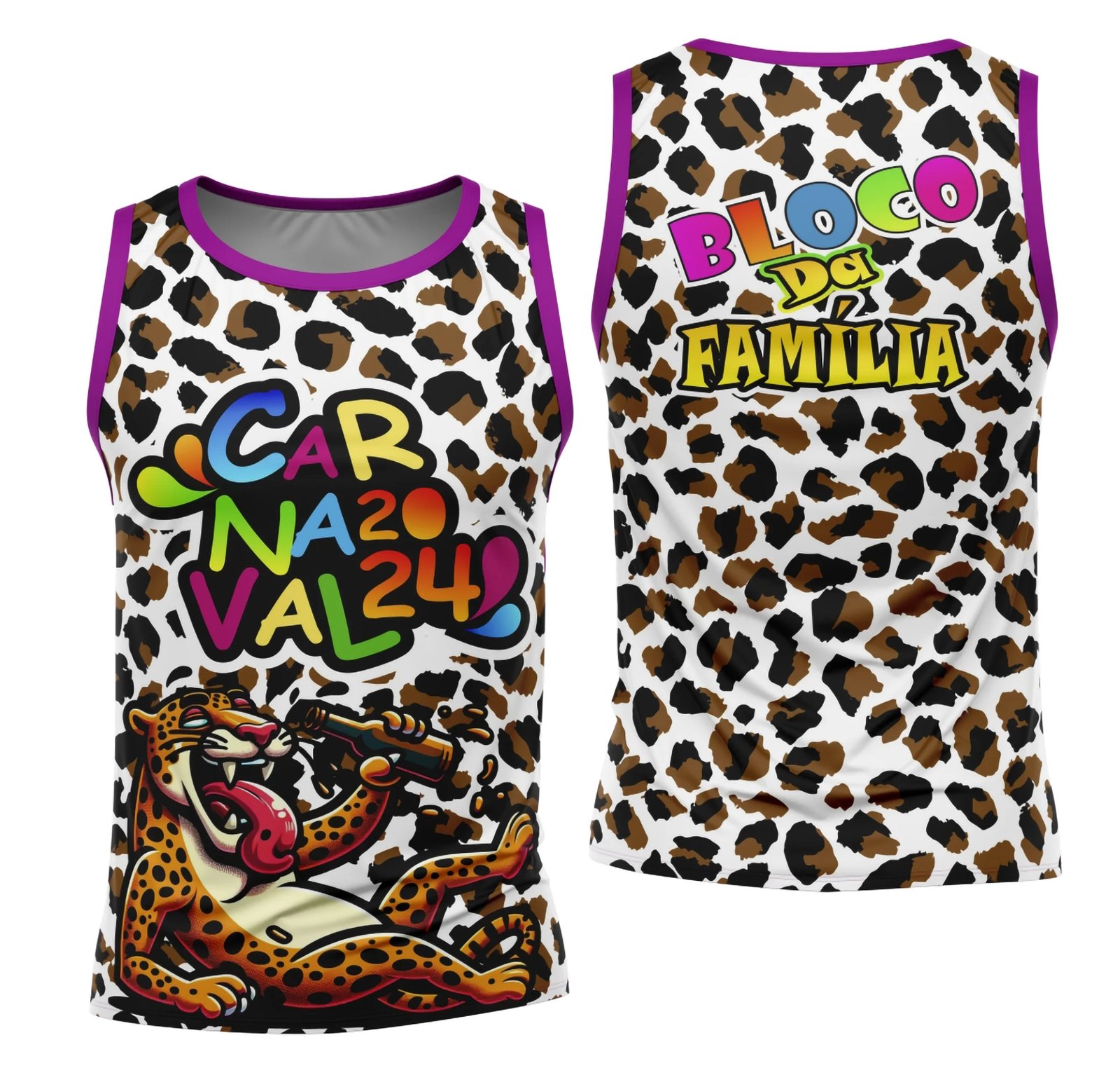 Arte Camisa Bloco Abadá Sublimação Carnaval 2026 - Modelo 73