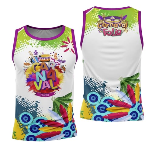 Arte Camisa Bloco Abadá Sublimação Carnaval 2026 - Modelo 74