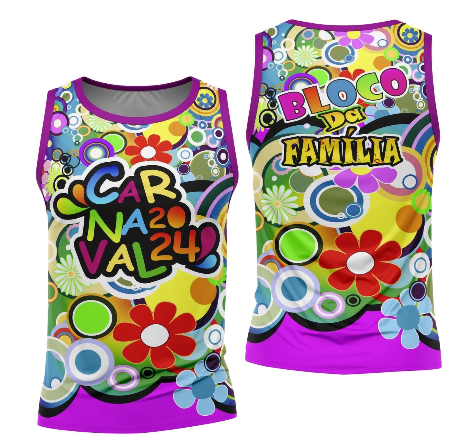 Arte Camisa Bloco Abadá Sublimação Carnaval 2026 - Modelo 75