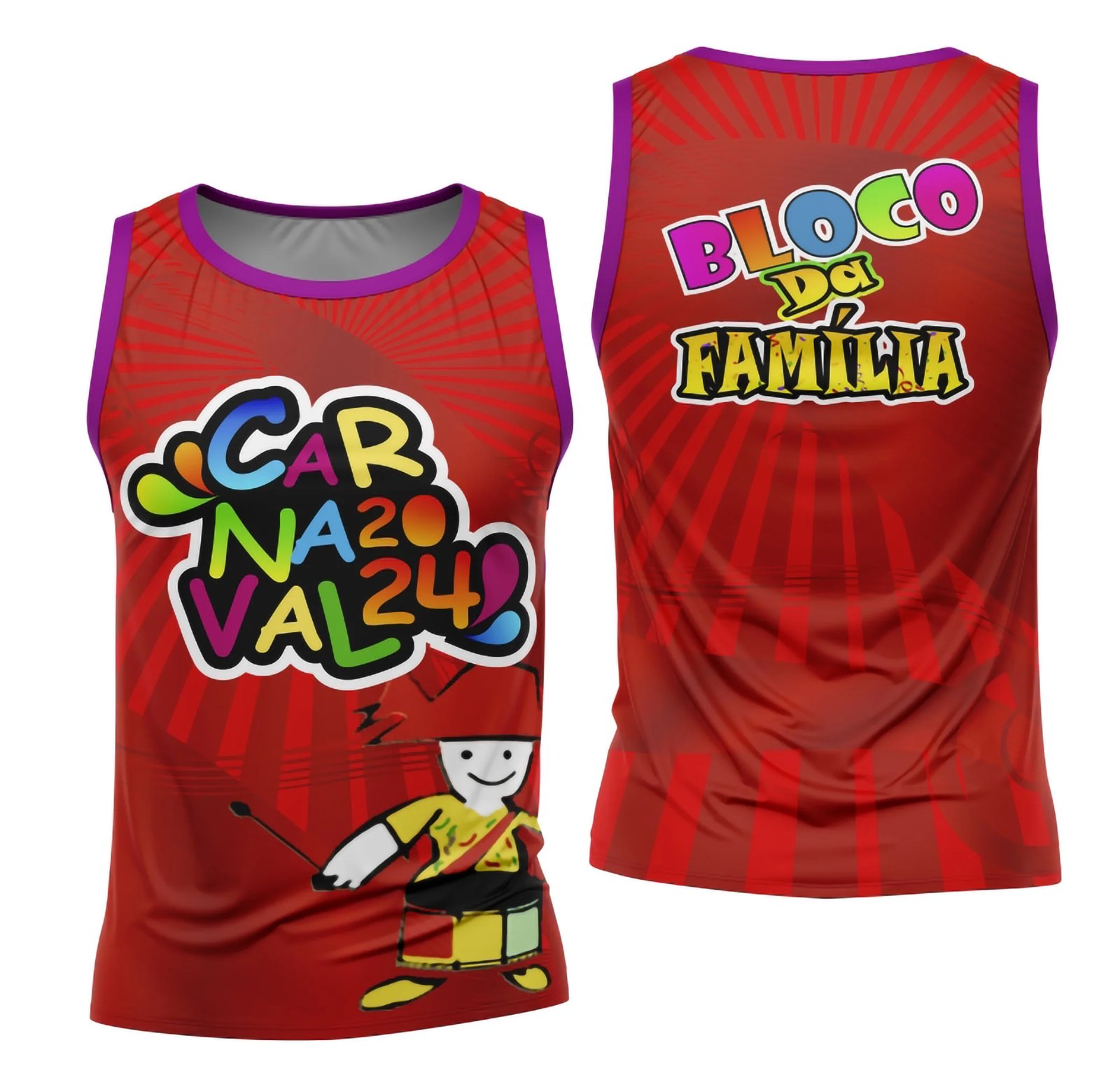 Arte Camisa Bloco Abadá Sublimação Carnaval 2026 - Modelo 76
