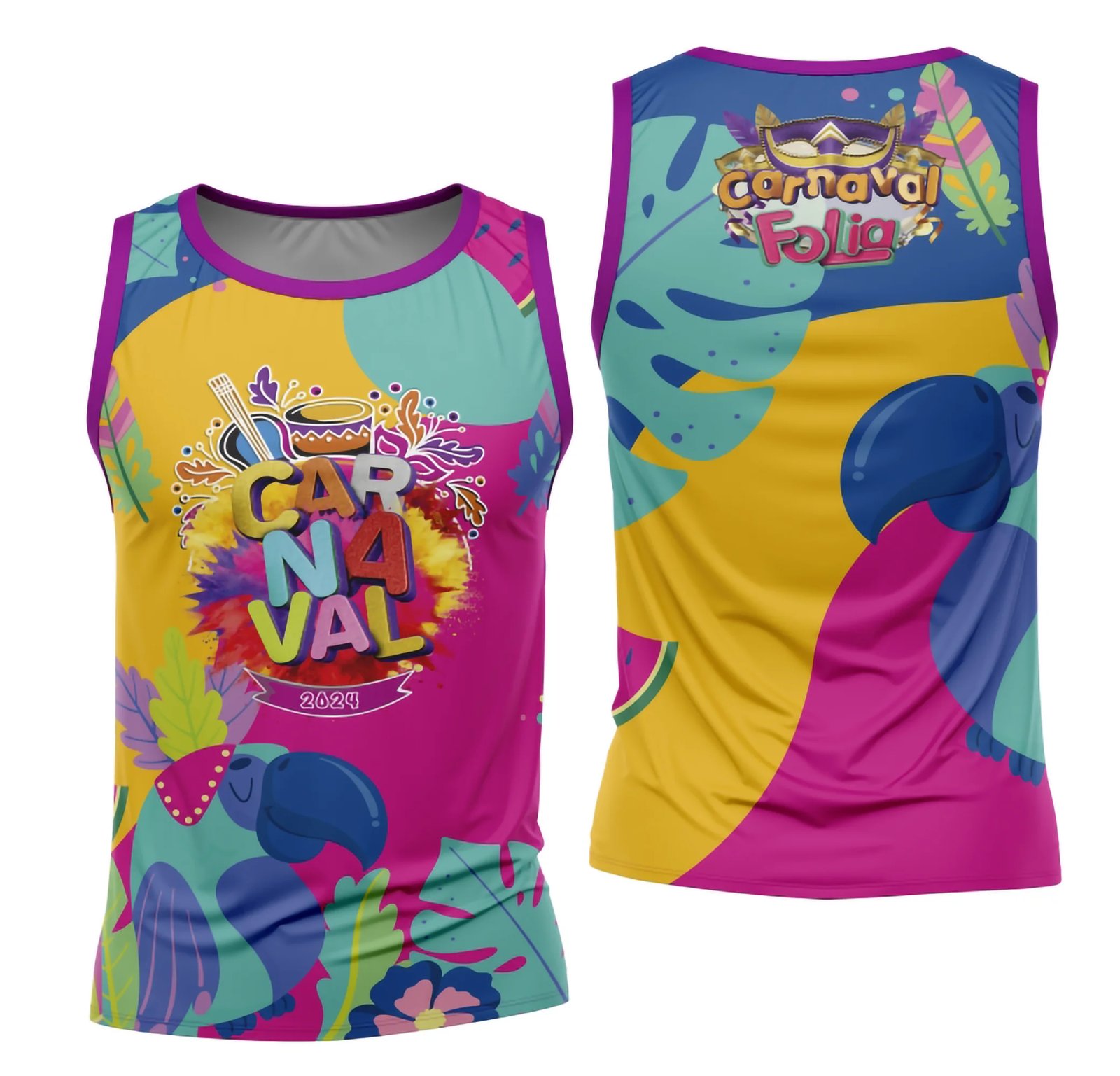 Arte Camisa Bloco Abadá Sublimação Carnaval 2026 - Modelo 80