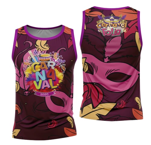 Arte Camisa Bloco Abadá Sublimação Carnaval 2026 - Modelo 82