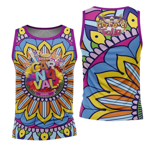 Arte Camisa Bloco Abadá Sublimação Carnaval 2026 - Modelo 87