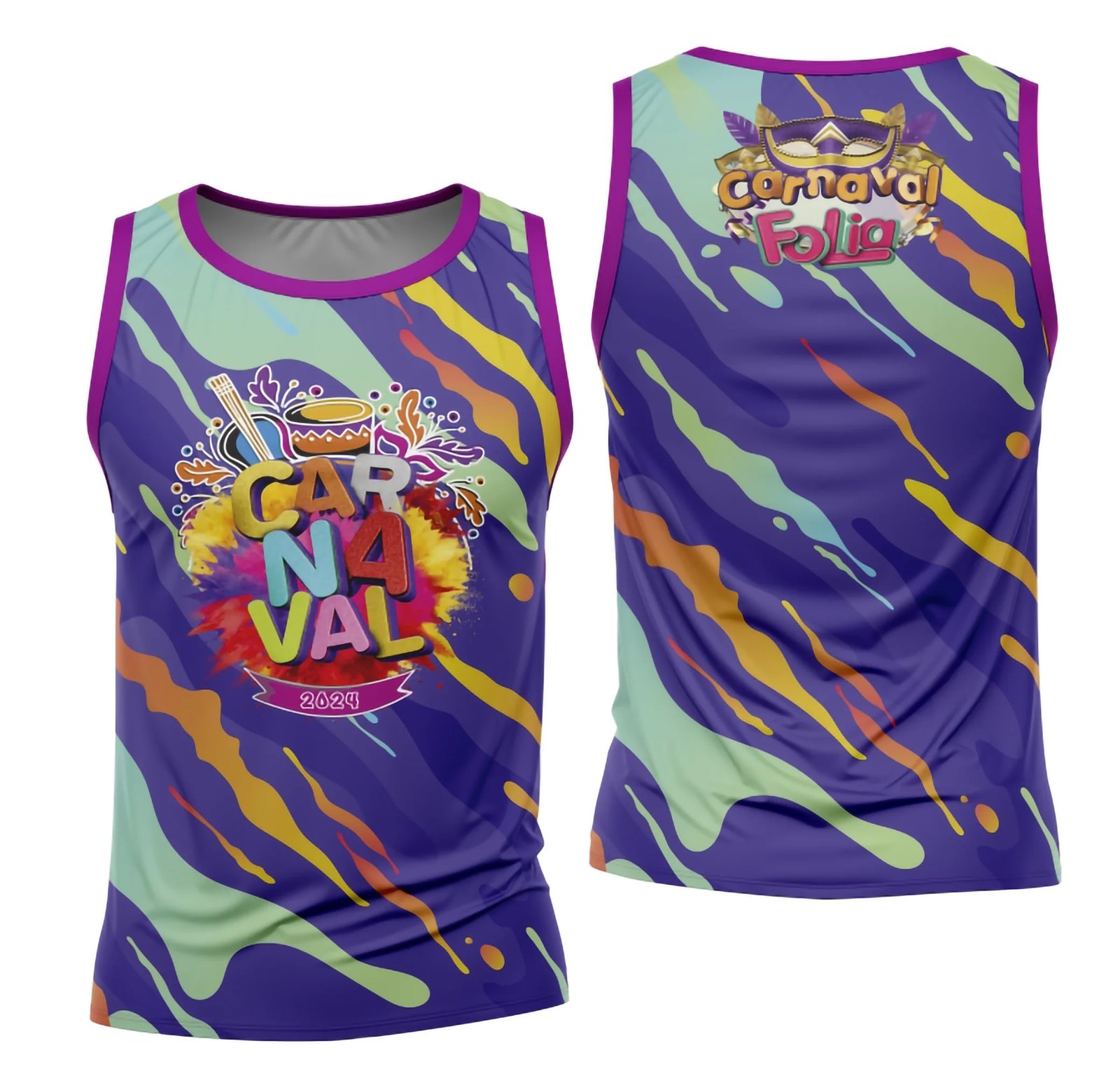 Arte Camisa Bloco Abadá Sublimação Carnaval 2026 - Modelo 95