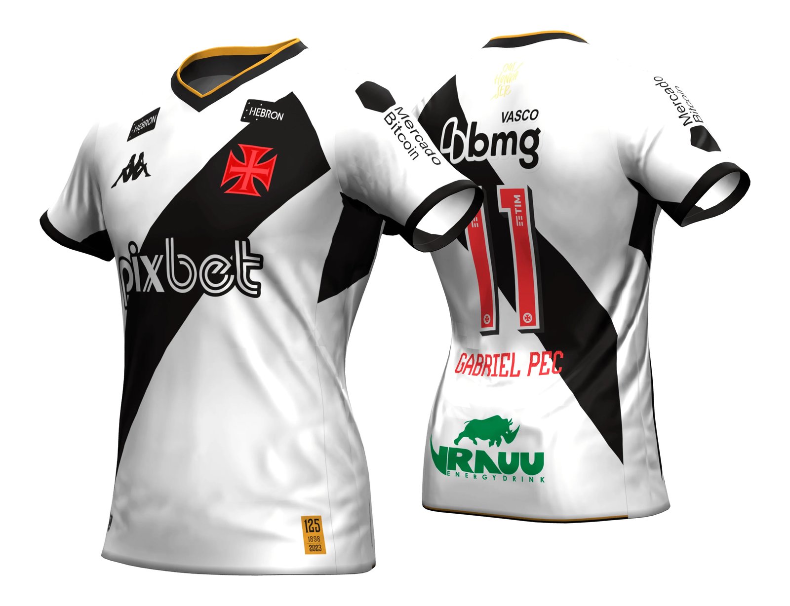 Arte Camisa do Vasco Reserva 2023 - 2024