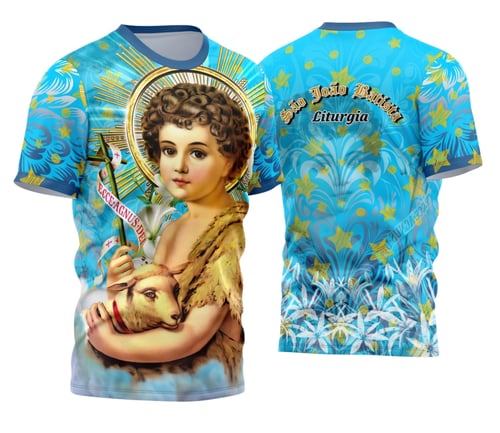 Arte Camisa Estampa Religião 2025 - São João Batista